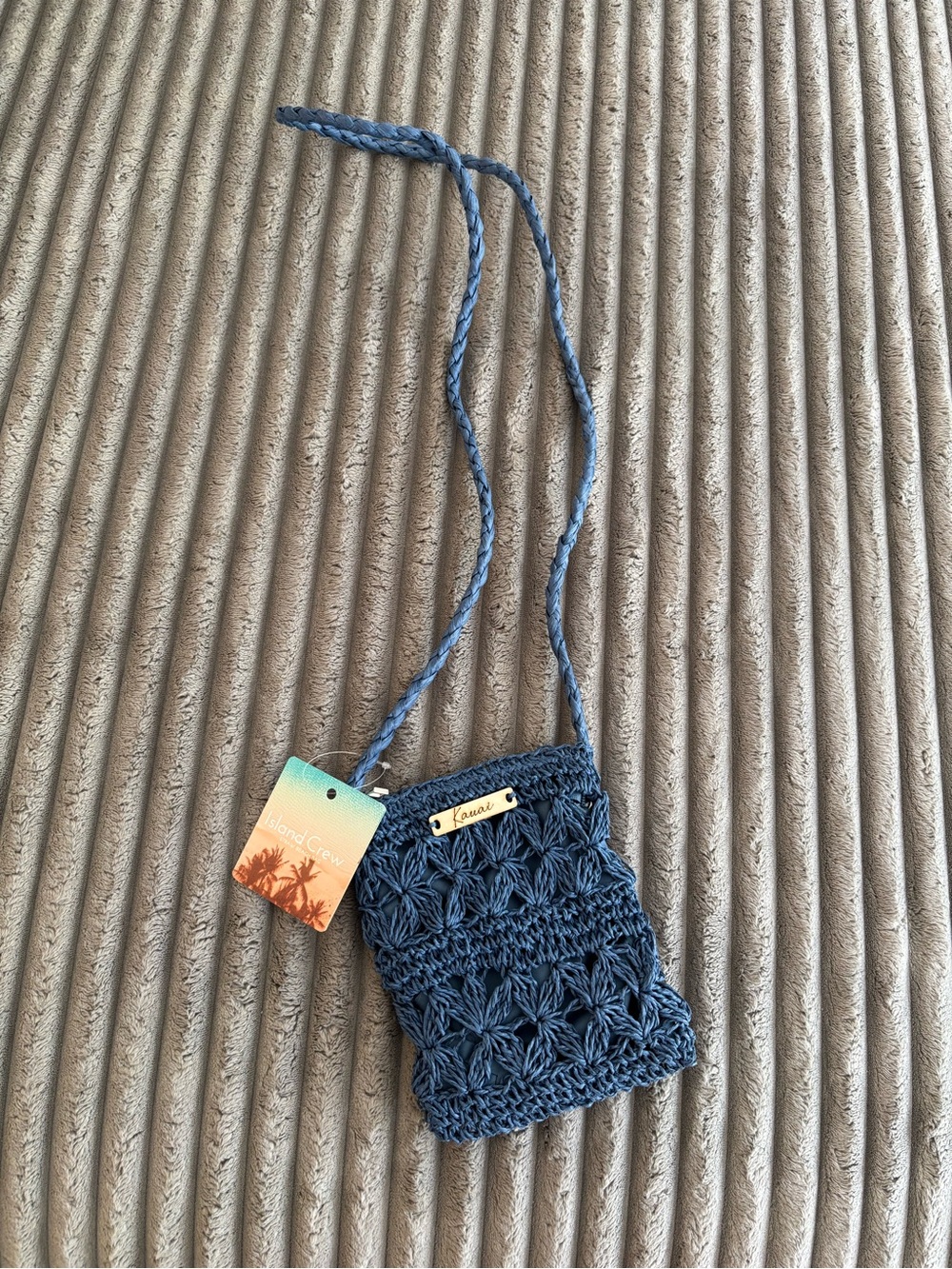 Kauai Blue Straw Beach Bag